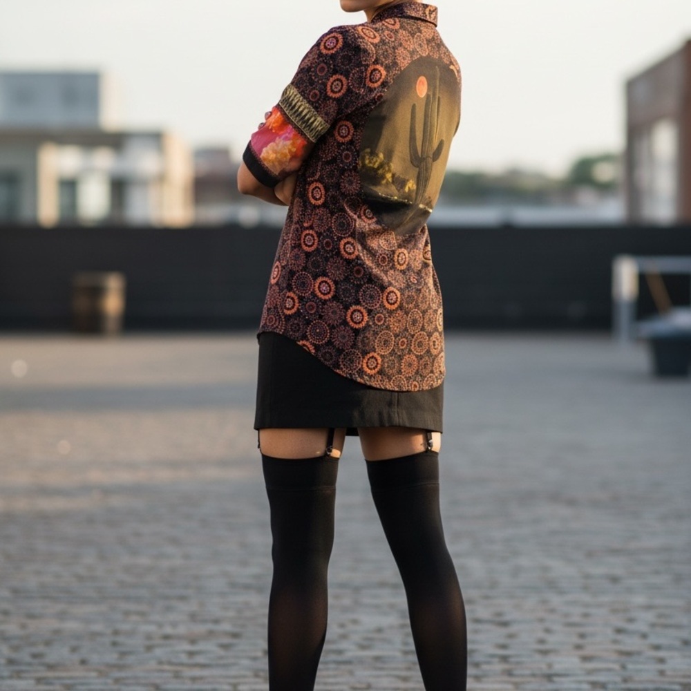 Rare Givenchy Solar Eclipse Cactus Moon Shirt Tis… - image 6